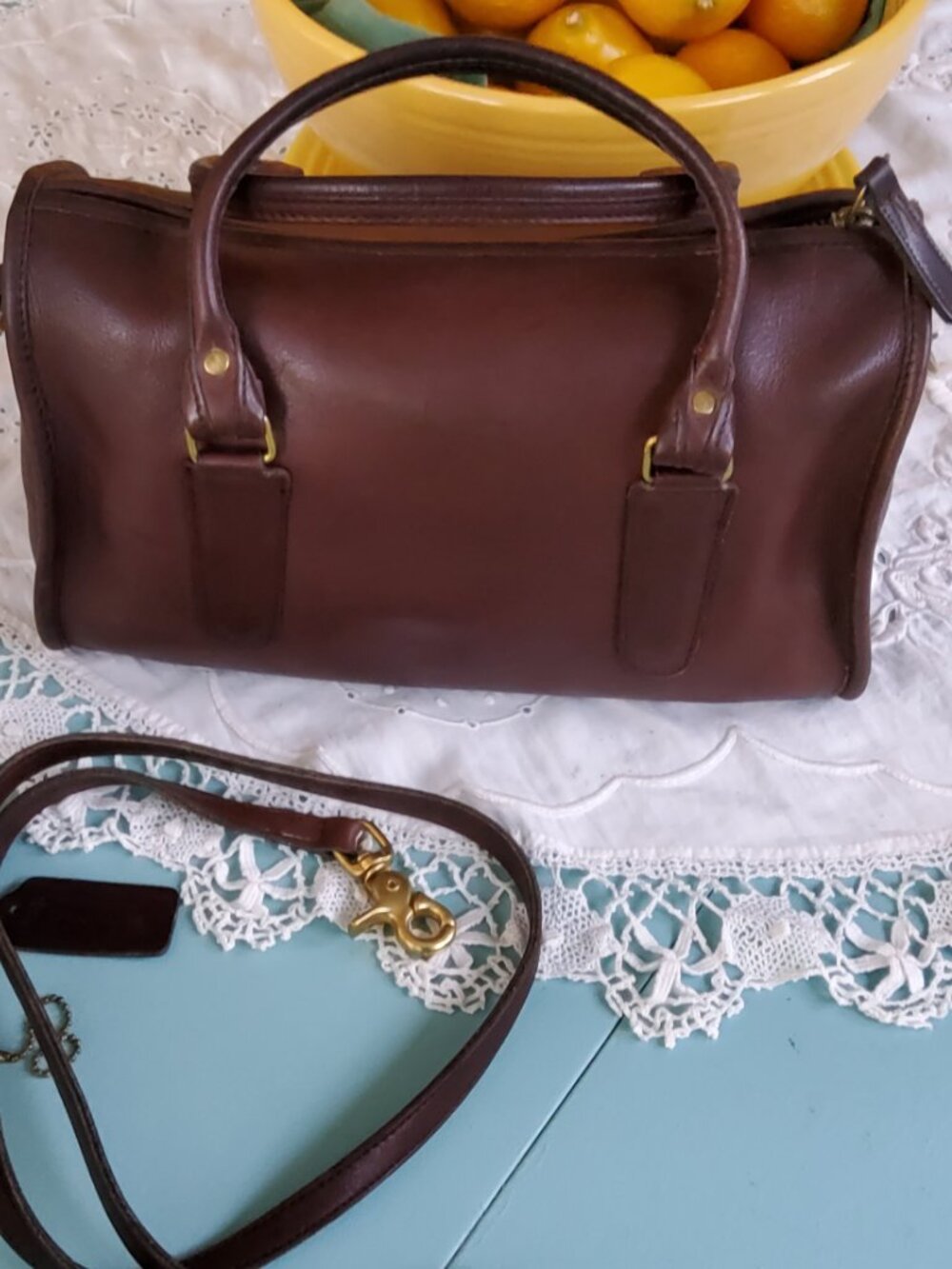 Vintage Coach Madison Satchel 9725 on Mahogonay + Hangtag
